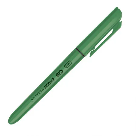Caneta pincel Brush Metálico - Verde - Cis