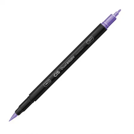 Caneta Pincel dual Brush Aquarelável - (36) - Violeta - Cis
