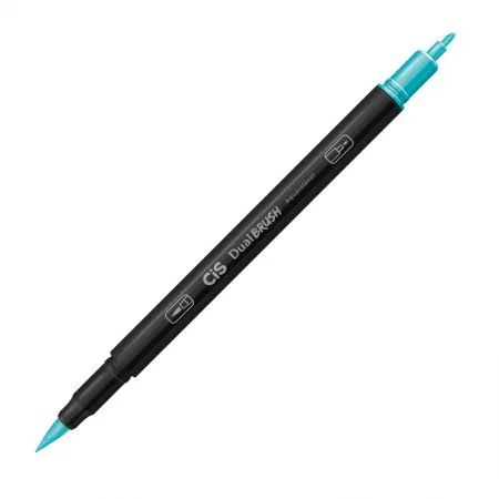 Caneta Pincel dual Brush Aquarelável - (35) - Turquesa - Cis