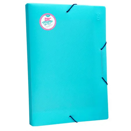 Pasta aba elástico ofício lombo 20mm Azul pastel 802PP/AZ Dac