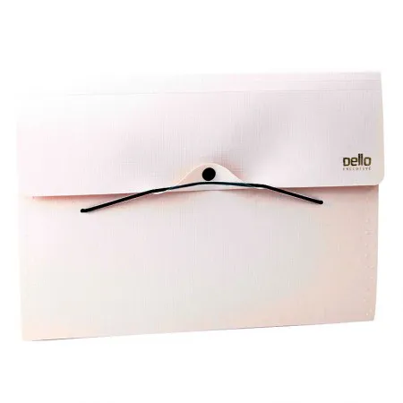 Pasta sanfonada A4 com 12 divisórias executive - cristal - 6094.H - Dello