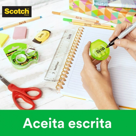 Fita mágica Scotch 12mmx10m com 2 rolos e 1 suporte 810 - 3M