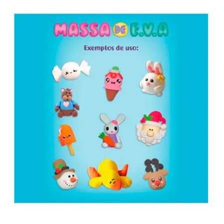 Massa de EVA Foamy para artesanato 50g Pink 13015 - Gatte