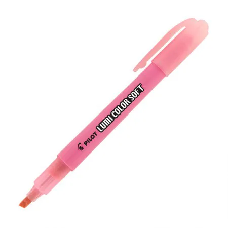 Pincel marca texto Lumi Color Soft - Rosa Pastel - Pilot