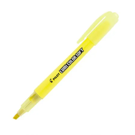 Pincel marca texto Lumi Color Soft - Amarelo Pastel - Pilot