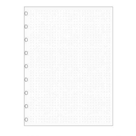 Bloco refil médio pontilhado branco 120g com 30 folhas - CIRM3006 - Caderno Inteligente