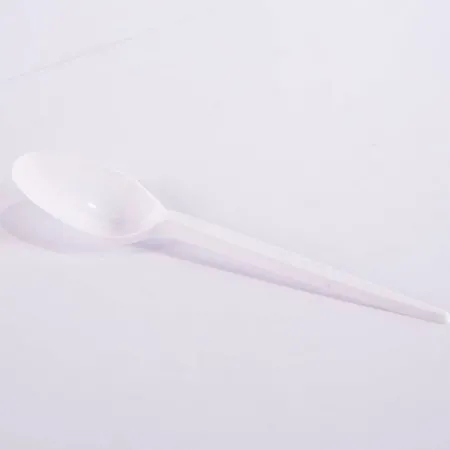 Colher descartável refeição premium branco - 7024 - com 50 unidades - Prafesta