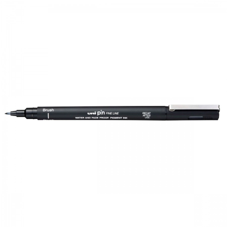 Caneta nankin Uni Pin Brush - Preto - Mitsubishi