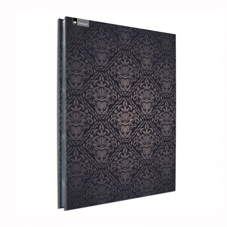 Pasta catálogo ofício 0186-1 deluxe com 25 plásticos - Hemon