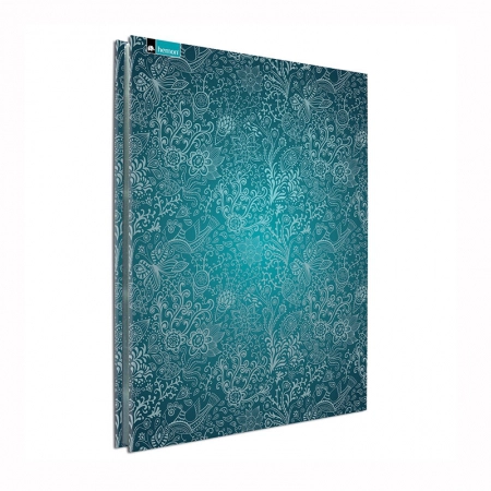 Pasta catálogo ofício 0185-4 tropical com 25 plásticos - Hemon