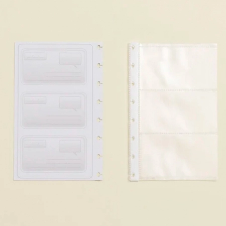 Refil porta cartão de visita 6 posições e fls followup - CIOC2001 - Caderno Inteligente