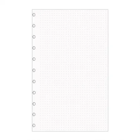 Bloco refil grande pontilhado branco 120g com 30 folhas - CIRG4006