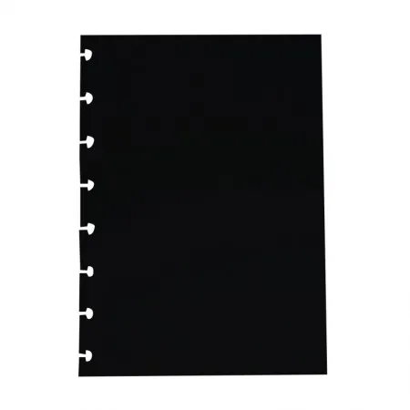 Bloco refil A5 color plus preto 180g com 10 folhas - CIRA2009 - Caderno Inteligente