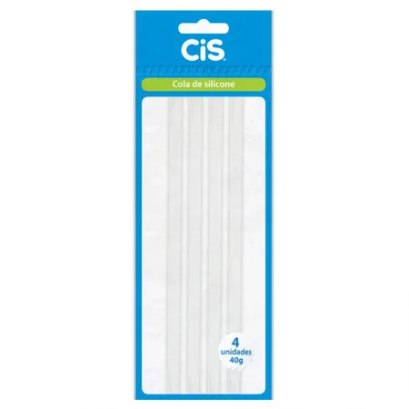 Cola quente para pistola grossa com 4 unidades - Cis