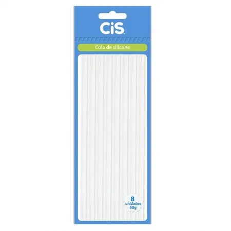 Cola quente para pistola fina com 8 unidades - Cis