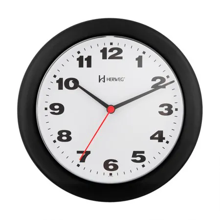Relógio de parede 6103 - preto - Herweg
