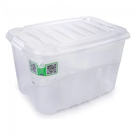 Caixa organizadora box alta cristal 29L 2759 - Plasútil