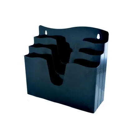 Organizador de escritório 3 divisórias Preto - 3055P - Dello