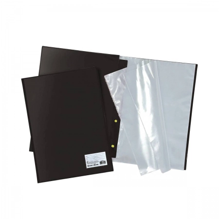 Pasta catálogo com visor A3 155PR Preto 30 envelopes plástico - Dac