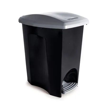 Cesto de lixo plástico Preto com pedal - 3495 - 15 Litros - Plasutil