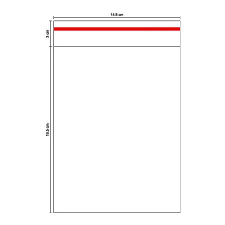 Saco plástico 14,8 x 19,5 cm - com 100 unidades - 5061 - Chies