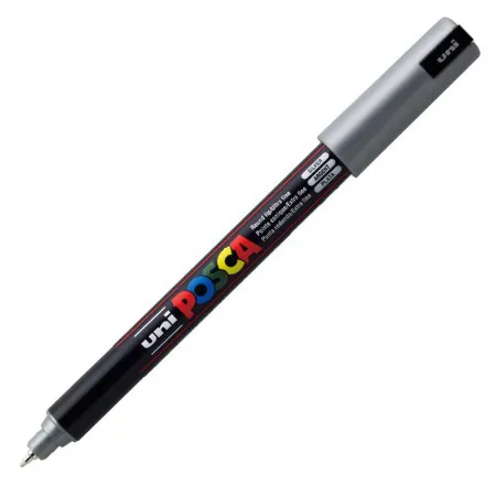 Caneta Posca PC-1MR - Prata - Uni-Ball