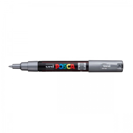 Caneta Posca PC-1M - Prata - Uni-Ball