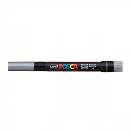 Caneta Posca Brush PCF-350 - prata - Uni-Ball