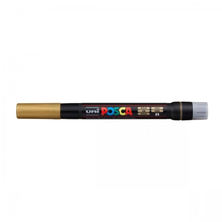 Caneta Posca Brush PCF-350 - Ouro - uni-ball