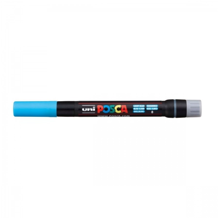 Caneta Posca Brush PCF-350 - azul claro - Uni-Ball