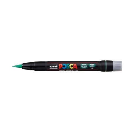Caneta Posca Brush PCF-350 - verde - Uni-Ball