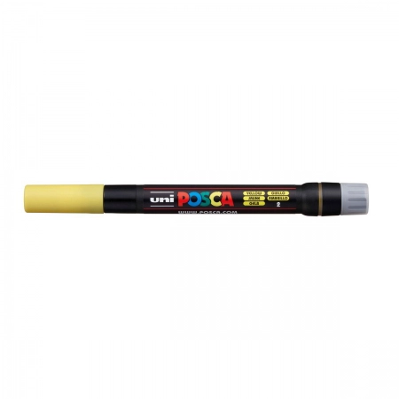 Caneta Posca Brush PCF-350 - amarelo - Uni-Ball