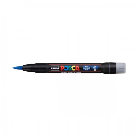 Caneta Posca Brush PCF-350 - azul - Uni-Ball