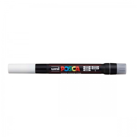 Caneta Posca Brush PCF-350 - branco - Uni-Ball