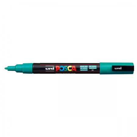 Caneta Posca PC-3M - Verde Esmeralda - Uni-Ball