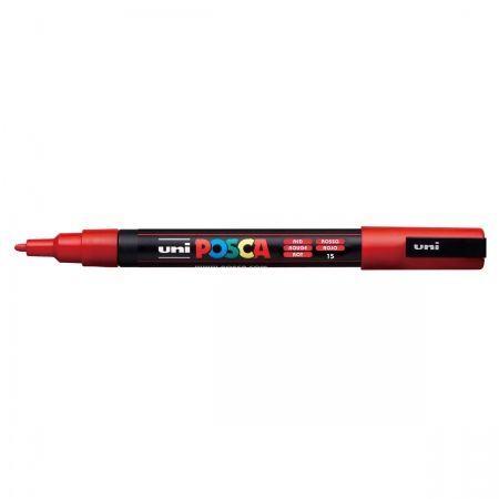 Caneta Posca PC-3M - Vermelho - Uni-Ball