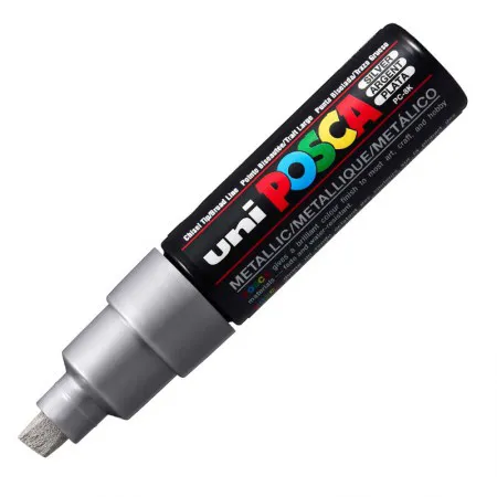 Caneta Posca PC-8K - Prata - Uni-Ball