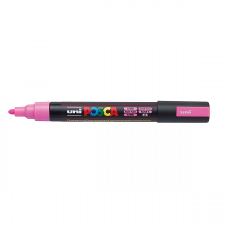 Caneta Posca PC-5M - Rosa Fluorescente - Uni-Ball