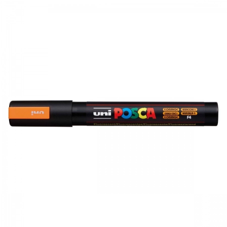 Caneta Posca PC-5M - Laranja Fluorescente - Uni-Ball