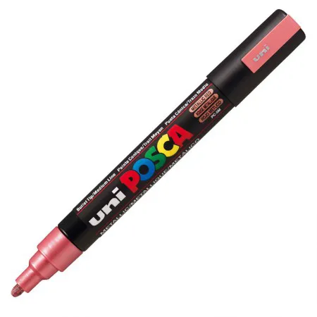 Caneta Posca PC-5M - Vermelho Metálico - Uni-Ball