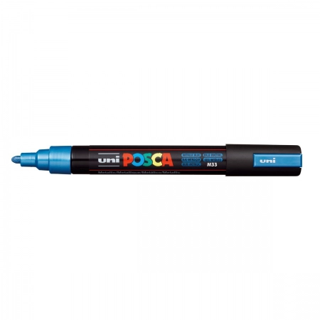 Caneta Posca PC-5M - Azul Metálico - Uni-Ball
