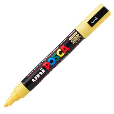 Caneta Posca PC-5M - Amarelo Palha - Uni-Ball