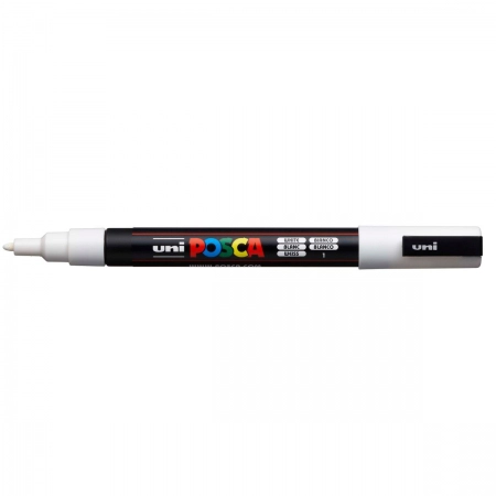Caneta Posca PC-3M - Branco - Uni-Ball
