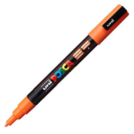 Caneta Posca PC-3M - Laranja - Uni-Ball