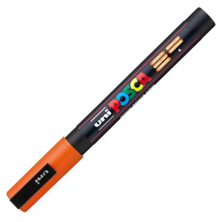Caneta Posca PC-3M - Laranja - Uni-Ball