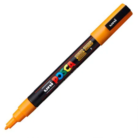 Caneta Posca PC-3M - Amarelo Bright - Uni-Ball