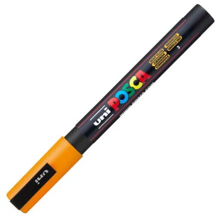 Caneta Posca PC-3M - Amarelo Bright - Uni-Ball