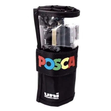 Caneta Posca PC-5M estojo com 12 cores - Uni-Ball