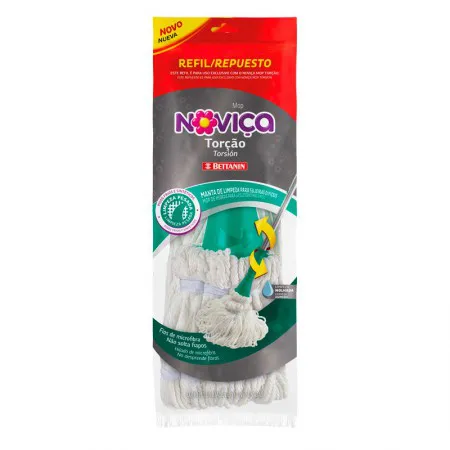 Mop Noviça refil torção microfibra 1x6 BT193R - Bettanin