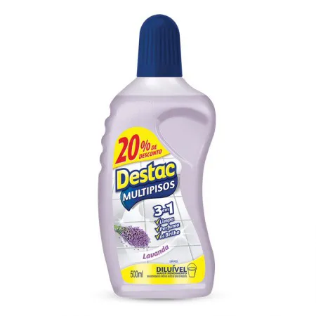 Limpador Destac multipisos diluível Lavanda 500ml - Reckitt